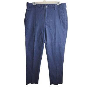 GRAHAM LUXE Navy Blue Chino‎ Stretch Pants Mens Size 36 x 32 Flat Front